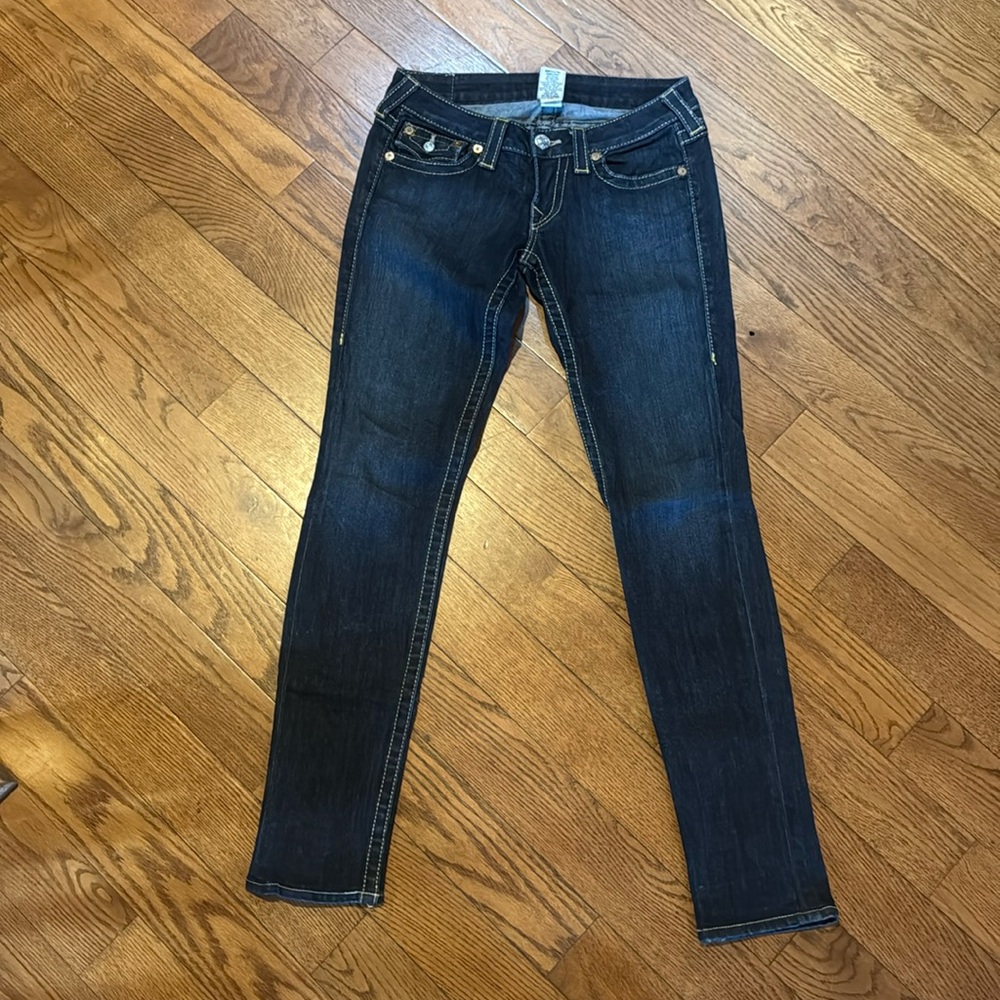 TRUE RELIGION medium/ dark wash jeans